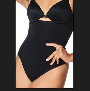 SPANX High-Waist Black Shapewear Thong